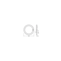 Ledvance LED Rör T9 Value Cirkulär (EM/Mains) 18.3W 2000lm - 830 Varm Vit | Ersättare 32W