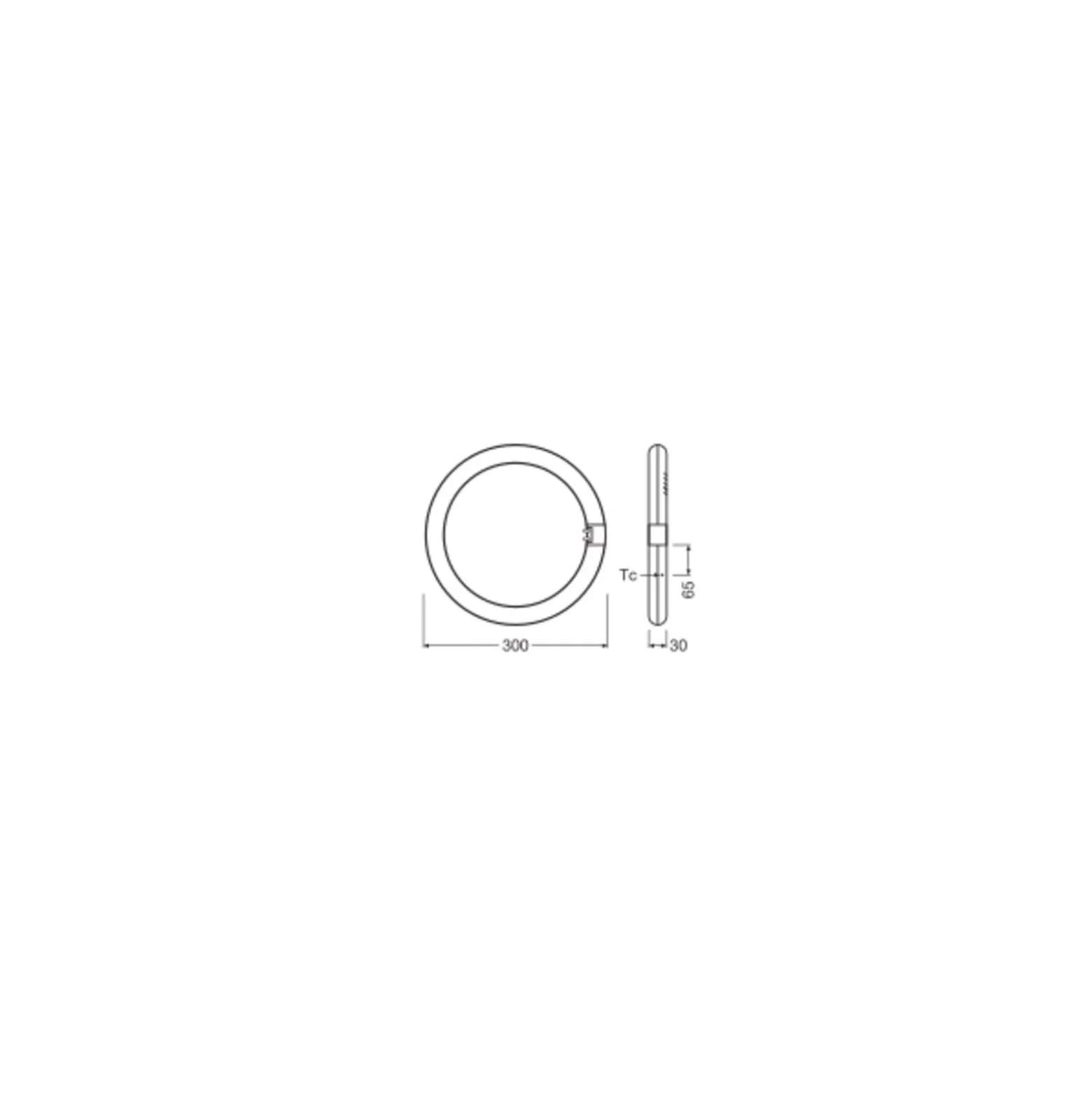 Ledvance LED Rör T9 Value Cirkulär (EM/Mains) 18.3W 2200lm - 840 Kallvit | Ersättare 32W