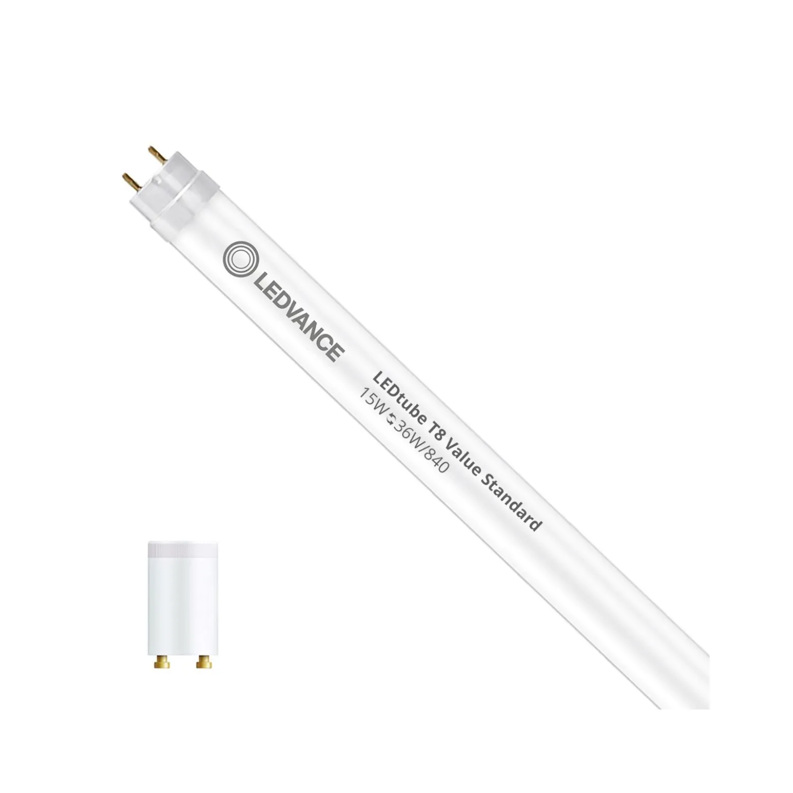 Ledvance LED Rör T8 Value (EM/Mains) Standard Output 15W 1800lm - 840 Kallvit | 120cm - Ersättare 36W
