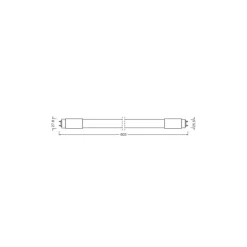 Ledvance LED Rör T8 Value (UN) High Output 8W 800lm - 830 Varm Vit | 60cm - Ersättare 18W