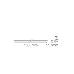 Ledvance LED Skensystem Trusys Flex Klar Stål Vit 35W 6000lm 120D - 840 Kallvit