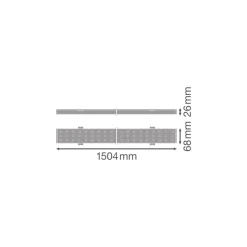 Ledvance LED Skensystem Trusys Universal Aluminium Vit 50W 9000lm 60D - 840 Kallvit