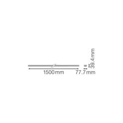 Ledvance LED Skensystem Trusys Flex Wide Opal Stål Vit 35W 5800lm 180D - 865 Dagsljus