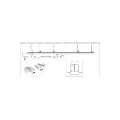 Ledvance LED Skensystem Trusys Universal Vit 75W 12750lm 100D - 840 Kallvit | Dali Dimbar - Ersättare 2x58W