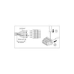 Ledvance LED Skensystem Trusys Flex Bred Spridningsgrad Vit 50W 8600lm 100D - 865 Dagsljus | Ersättare 2x58W