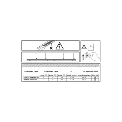 Ledvance LED Skensystem Trusys Universal Vit 73W 12750lm - 840 Kallvit | Ersättare 2x58W