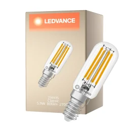 Ledvance LED Speciell E14 Filament Klar 5.9W 806lm - 827 Extra Varm Vit | Ersättare 60W