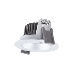 Ledvance LED Spot Adjust Aluminium Silver 8W 680lm 36D - 930 Varm Vit | Utskärning 68mm - IP20 - Bästa färgåtergivning - Dimbar