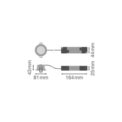 Ledvance LED Spot Adjust Aluminium Vit 8W 680lm 36D - 940 Kallvit | 82mm - Utskärning 68mm - Dali Dimbar