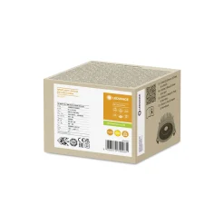 Ledvance LED Spot Air Fix Aluminium Silver 6W 510lm 36D - 930 Varm Vit | Utskärning 68mm - IP65 - Bästa färgåtergivning - Dimbar