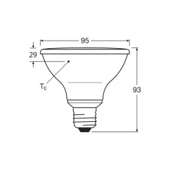 Ledvance LED Spot E27 PAR30 10W 633lm 36D - 927 Extra Varm Vit | Bästa Färgåtergivning - Dimbar - Ersättare 75W