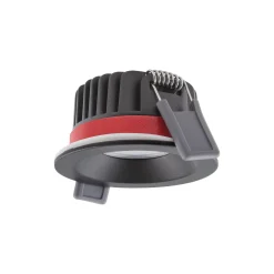 Ledvance LED Spot Fire Rated Aluminium Svart 8W 680lm 36D - 930 Varm Vit | Utskärning 68mm - IP65 - Bästa färgåtergivning - Dimbar