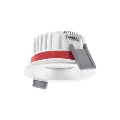 Ledvance LED Spot Fire Rated Aluminium Vit 8W 680lm 36D - 930 Varm Vit | Utskärning 68mm - IP65 - Bästa färgåtergivning - Dimbar