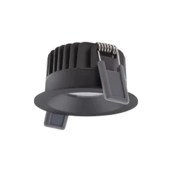 Ledvance LED Spot Fix Aluminium Svart 8W 640lm 36D - 927 Extra Varm Vit | Utskärning 68mm - IP44 - Bästa färgåtergivning - Dimbar