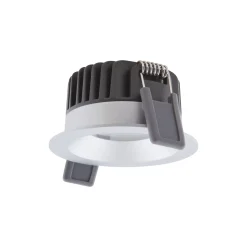 Ledvance LED Spot Fix Aluminium Silver 8W 680lm 36D - 930 Varm Vit | Utskärning 68mm - IP44 - Bästa färgåtergivning - Dimbar