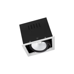 Ledvance LED Spot Fyrkant Multi Lutningsbar Svart-Vit 30W 2700lm 38D - 840 Kallvit | Utskärning 164mm