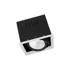 Ledvance LED Spot Fyrkant Multi Lutningsbar Svart-Vit 30W 2700lm 38D - 840 Kallvit | Utskärning 164mm