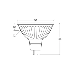 Ledvance LED Spot GU5.3 MR16 6.3W 355lm 36D - 927 Extra Varm Vit | Bästa färgåtergivning - Dimbar - Ersättare 35W