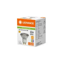 Ledvance LED Spot GU10 PAR16 6.1W 575lm 60D - 927 Extra Varm Vit | Bästa Färgåtergivning - Dimbar - Ersättare 80W