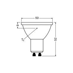 Ledvance LED Spot GU10 PAR16 6.1W 575lm 36D - 927 Extra Varm Vit | Bästa Färgåtergivning - Dimbar - Ersättare 80W