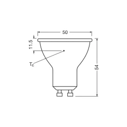 Ledvance LED Spot GU10 PAR16 6.1W 575lm 36D - 827 Extra Varm Vit | Ersättare 80W