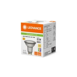Ledvance LED Spot GU10 PAR16 6.9W 650lm 120D - 930 Varm Vit | Bästa Färgåtergivning - Dimbar - Ersättare 80W