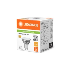 Ledvance LED Spot GU10 PAR16 5.6W 620lm 120D - 830 Varm Vit | Ersättare 80W
