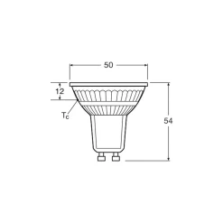 Ledvance LED Spot GU10 PAR16 2.4W 230lm 36D - 830 Varm Vit | Ersättare 35W