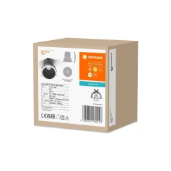 Ledvance LED Spot Twist Pro Aluminium Svart Reflektor 5W 350lm 30D - 830 Varm Vit | 70mm - Utskärning 65mm - IP20