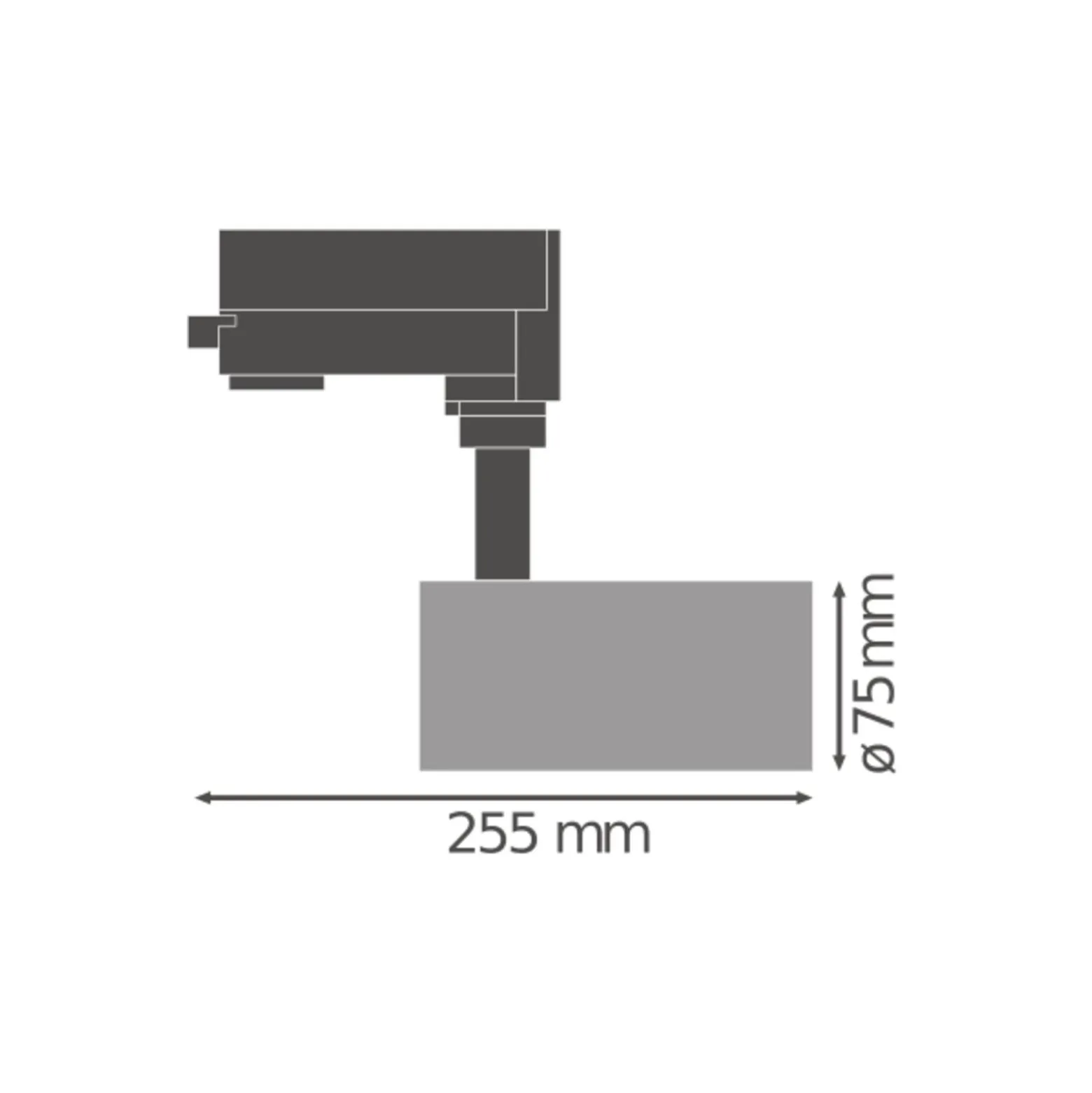 Ledvance LED Spårbelysning D75 Svart 25W 1900lm 25D - 940 Kallvit | Bästa Färgåtergivning
