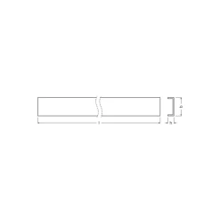 Ledvance Led Strip Profile Cover LS AY-PC/P02/D/1 - Vit