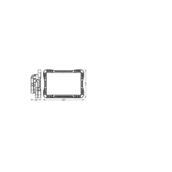 Ledvance LED Strålkastare Abetsbelysning Panel Mörk Grå 50W 4500lm 110D - 840 Kallvit | IP20 - Symmetrisk