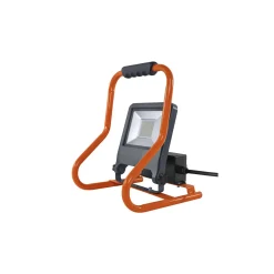 Ledvance LED Strålkastare Abetsbelysning Mörk Grå 50W 4500lm 110D - 840 Kallvit | IP54 - 2 Power Outlets - Symmetrisk