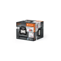 Ledvance LED Strålkastare Abetsbelysningar Value Svart 15W 1300lm 100D - 840 Kallvit | Batteri - Symmetrisk