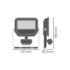 Ledvance LED Strålkastare Aluminium Svart 17W 2400lm 100D - 840 Kallvit | IP65 - Rörelse- Och Ljussensor - Symmetrisk