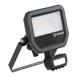 Ledvance LED Strålkastare Aluminium Svart 17W 2400lm 100D - 840 Kallvit | IP65 - Rörelse- Och Ljussensor - Symmetrisk