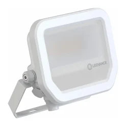 Ledvance LED Strålkastare Aluminium Vit 8W 1100lm 100D - 830 Varm Vit | IP66 - Symmetrisk
