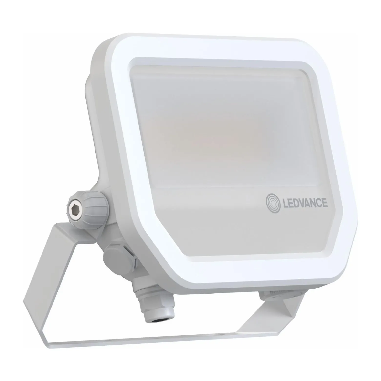 Ledvance LED Strålkastare Aluminium Vit 17W 2400lm 100D - 840 Kallvit | IP66 - Symmetrisk