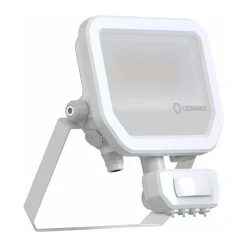 Ledvance LED Strålkastare Aluminium Vit 17W 2400lm 100D - 840 Kallvit | IP65 - Rörelse- Och Ljussensor - Symmetrisk