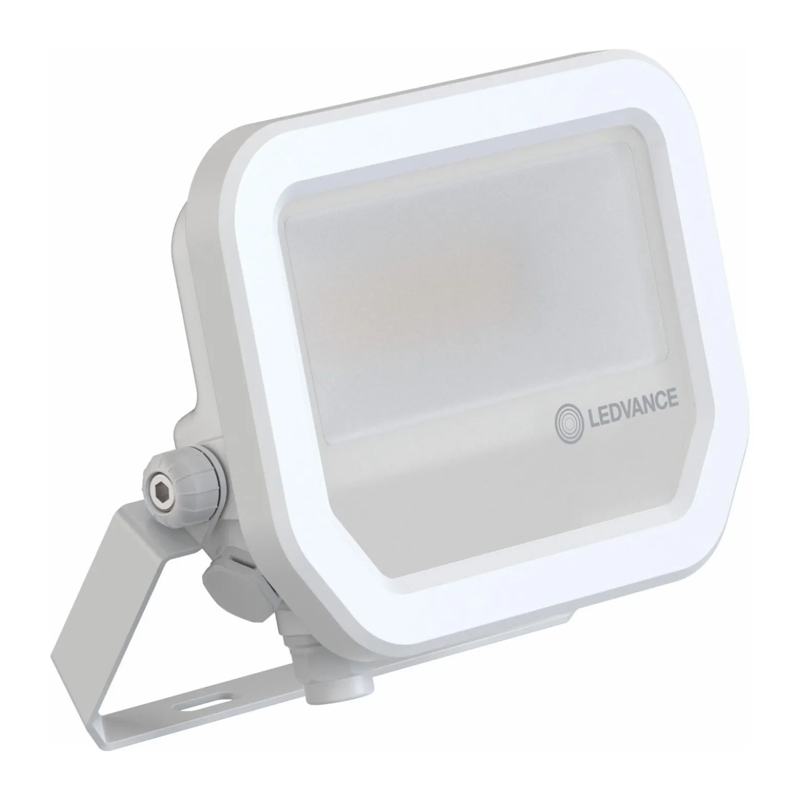 Ledvance LED Strålkastare Aluminium Vit 8W 1200lm 100D - 840 Kallvit | IP66 - Symmetrisk