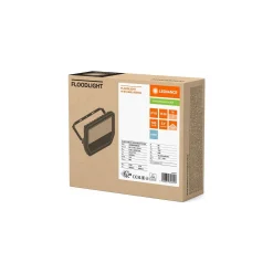 Ledvance LED Strålkastare Aluminium Svart 41W 6000lm 100D - 865 Dagsljus | IP66 - Symmetrisk