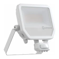 Ledvance LED Strålkastare Aluminium Vit 41W 5500lm 100D - 830 Varm Vit | IP65 - Rörelse- Och Ljussensor - Symmetrisk