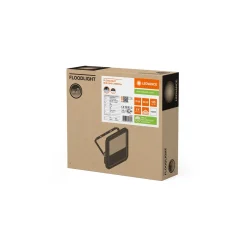 Ledvance LED Strålkastare 100 Aluminium Vit 69W 10000lm 100D - 840 Kallvit | IP66 - Symmetrisk