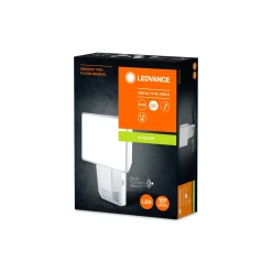 Ledvance LED Strålkastare Endura Vit 15W 1500lm 100D - 840 Kallvit | IP55 - Rörelse- och ljussensor - Symmetrisk