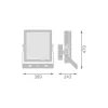 Ledvance LED Strålkastare High Mast Aluminium Svart 470W 70000lm 60D - 757 Kallvit | IP66 - Symmetrisk - Exkl. Drivdon