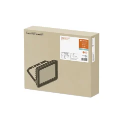 Ledvance LED Strålkastare Kompakt Svart 90W 9000lm 100D - 840 Kallvit | IP65 - Symmetrisk