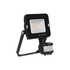 Ledvance LED Strålkastare Kompakt Svart 10W 900lm 100D - 830 Varm Vit | IP65 - Symmetrisk - Rörelse- och ljussensor