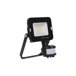 Ledvance LED Strålkastare Kompakt Svart 10W 1000lm 100D - 840 Kallvit | IP65 - Symmetrisk - Rörelse- och ljussensor