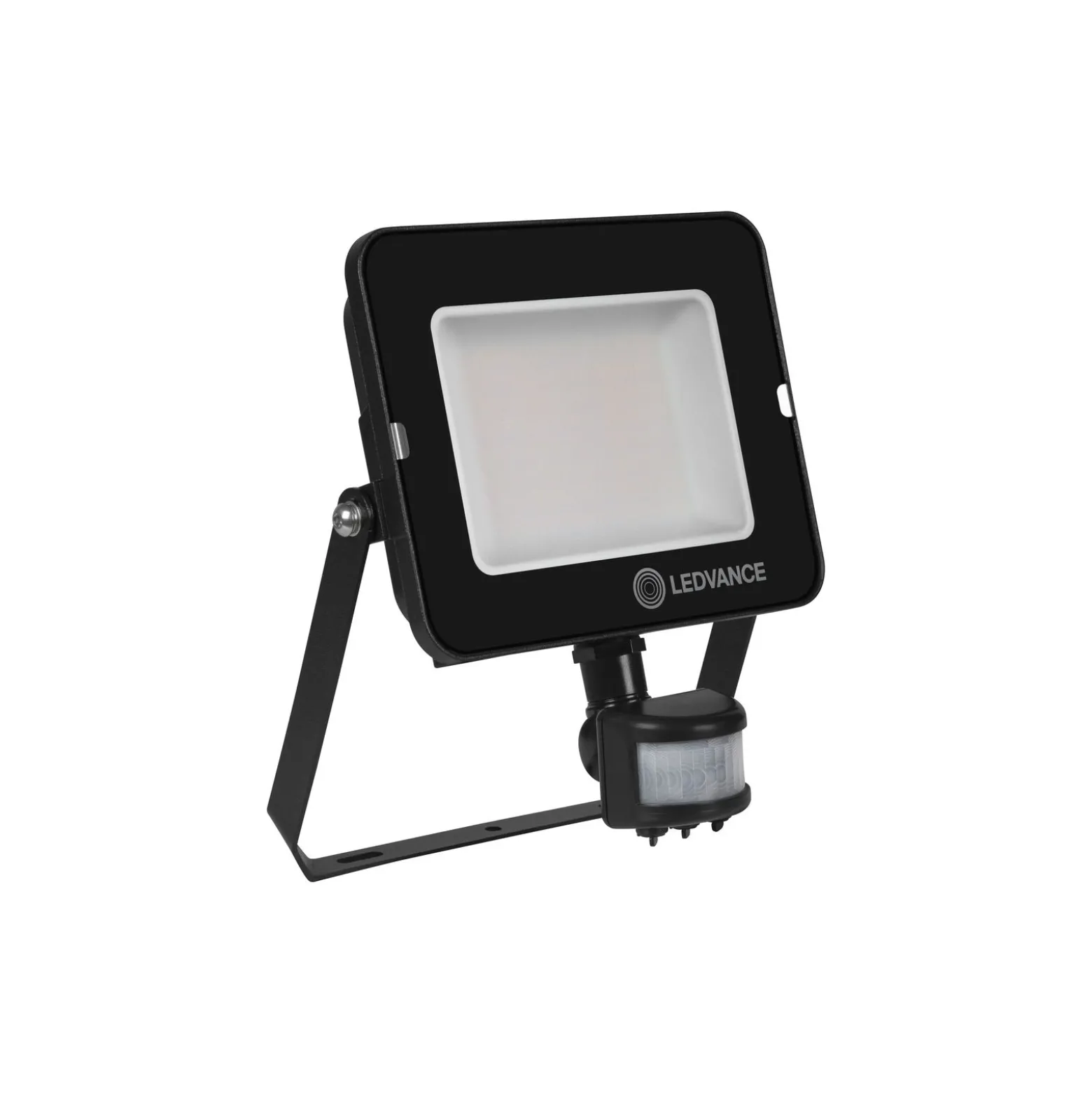 Ledvance LED Strålkastare Kompakt Svart 50W 4500lm 100D - 830 Varm Vit | IP65 - Symmetrisk - Rörelse- och ljussensor