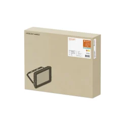 Ledvance LED Strålkastare Kompakt Svart 180W 16800lm 100D - 830 Varm Vit | IP65 - Symmetrisk